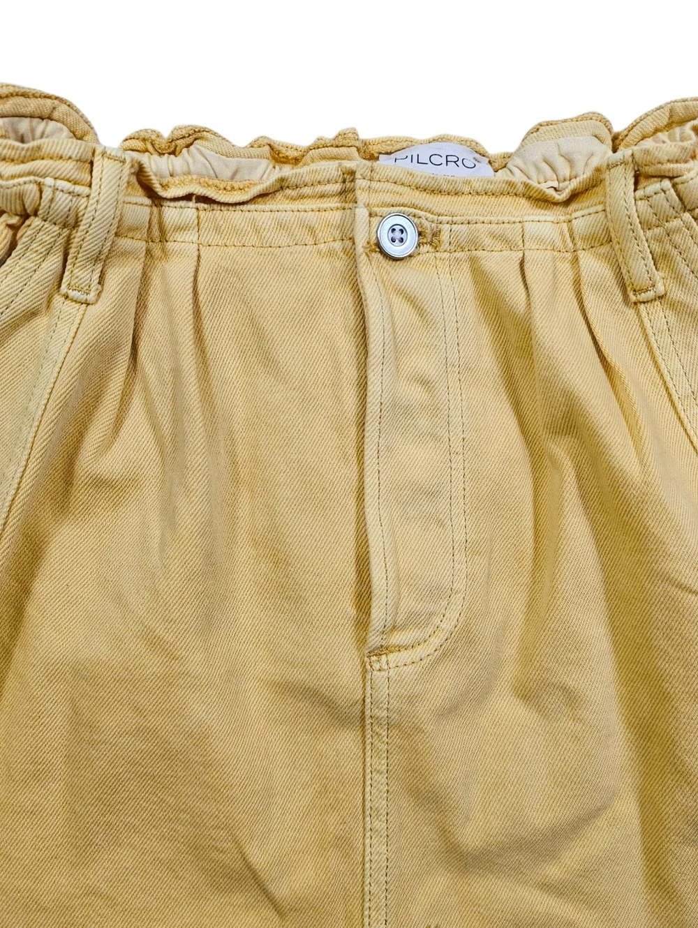 Pilcro Anthropologie Reworked Denim Skater Mini Skirt S - Picture 6 of 11